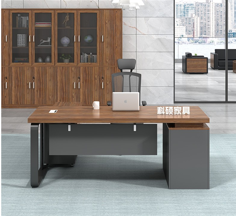 时尚简约办公桌经理办公桌1.6m*0.8m侧柜长1米*宽0.4米